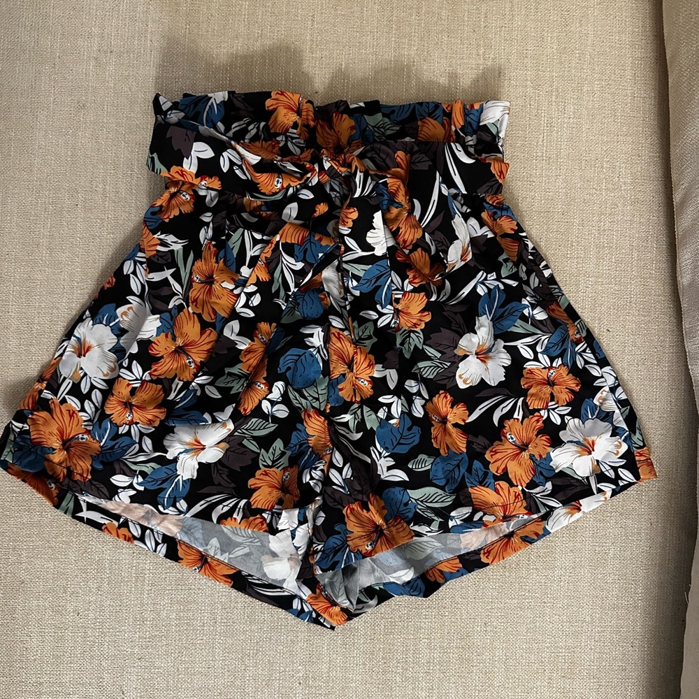 High Waist Flowers shorts Shein XS